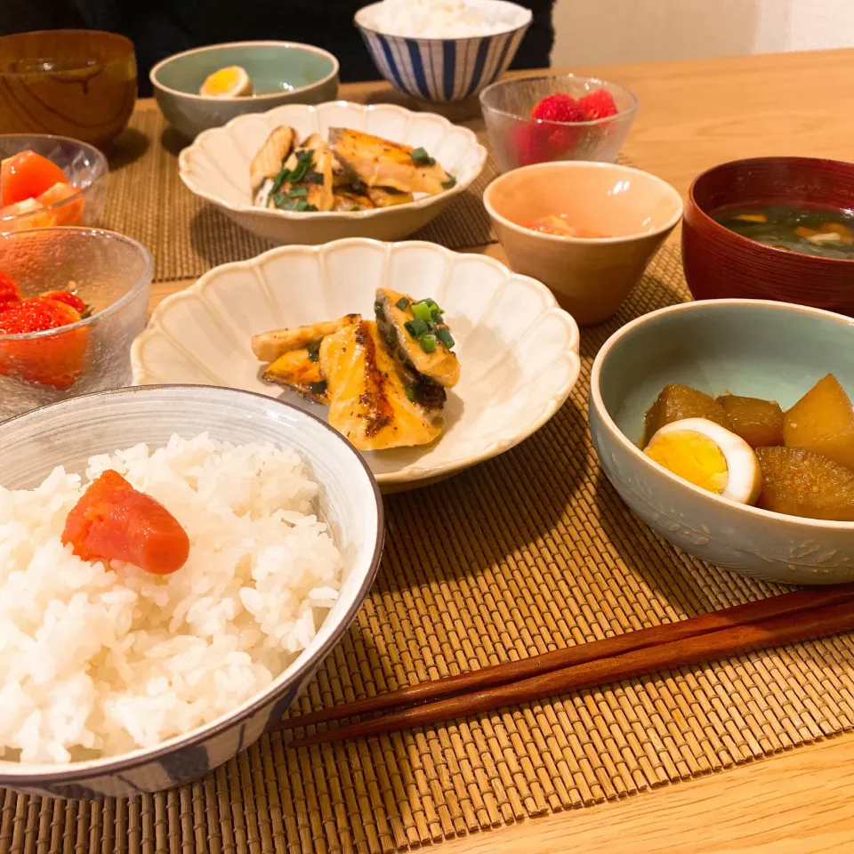 鮭はらすのレモン焼き|ごきげんなぱんださん