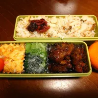 Snapdishの料理写真:秩父風豚の味噌漬弁当|りょーさん