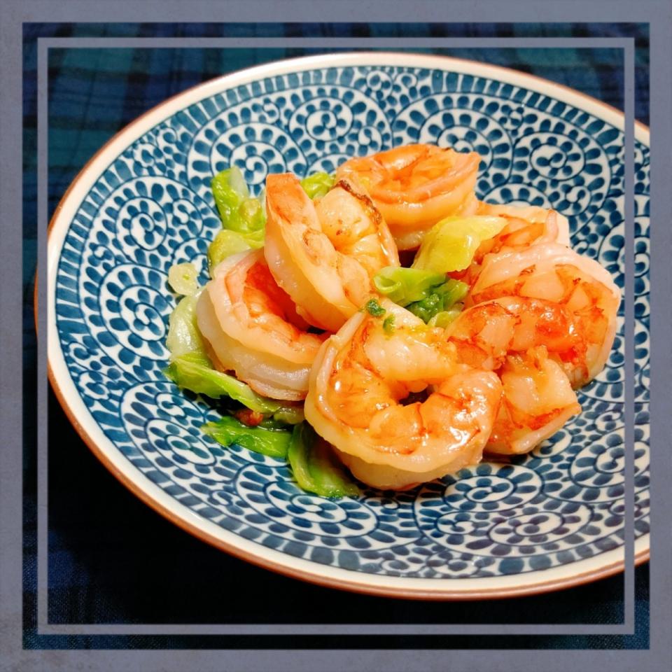 海老の酒蒸し🦐