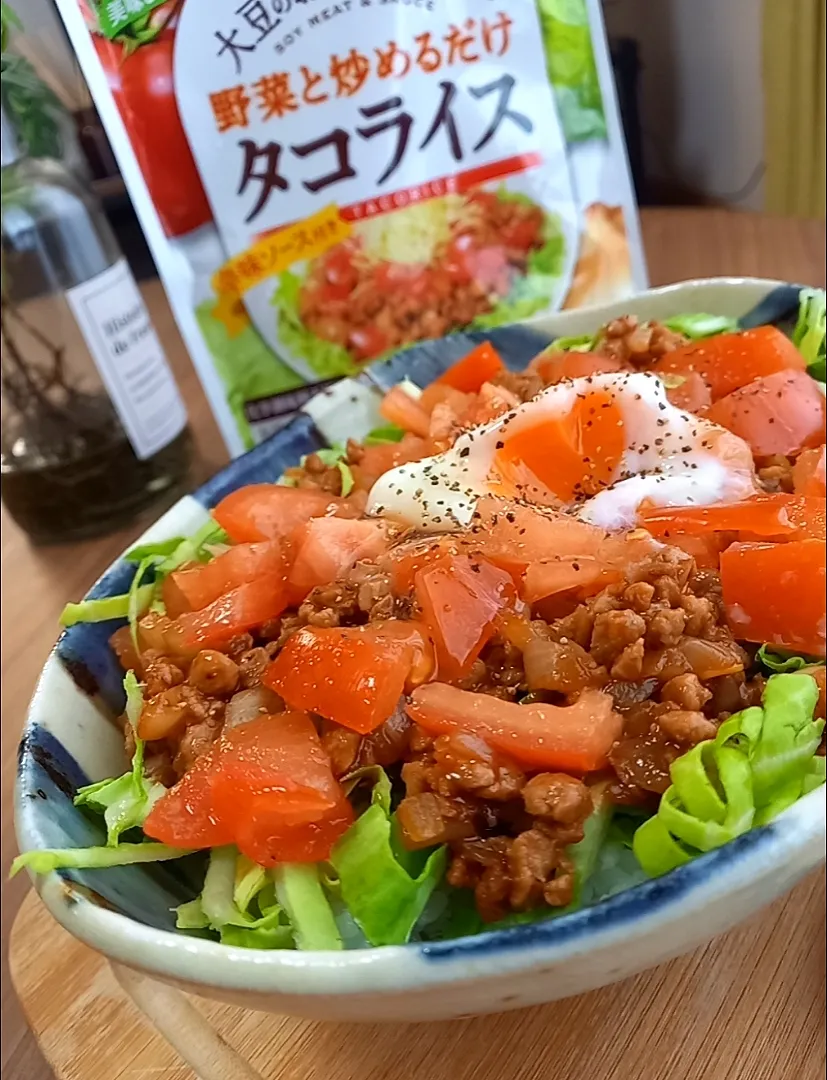 大豆のお肉のﾀｺﾗｲｽ|まりおさん