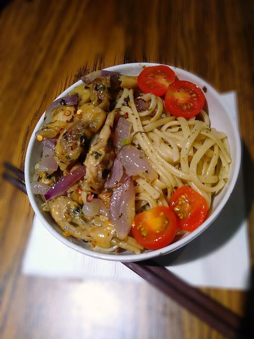 Snapdishの料理写真:弁当フォックス's dish  #Mussels&GardenVegetablePasta|BentoFoxさん