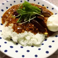 揚げなすとひき肉のカレー|くぅさん