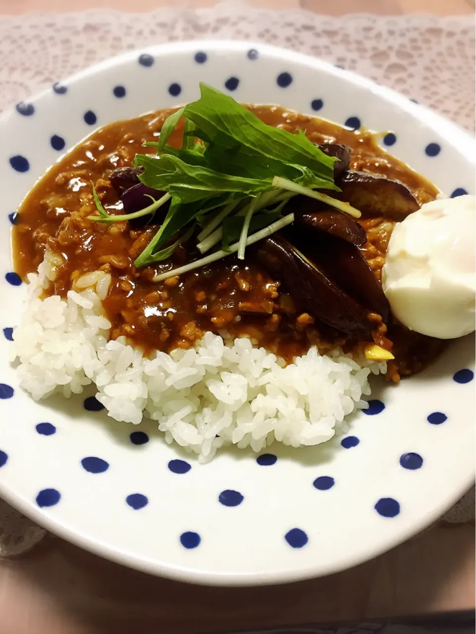 揚げなすとひき肉のカレー|くぅさん