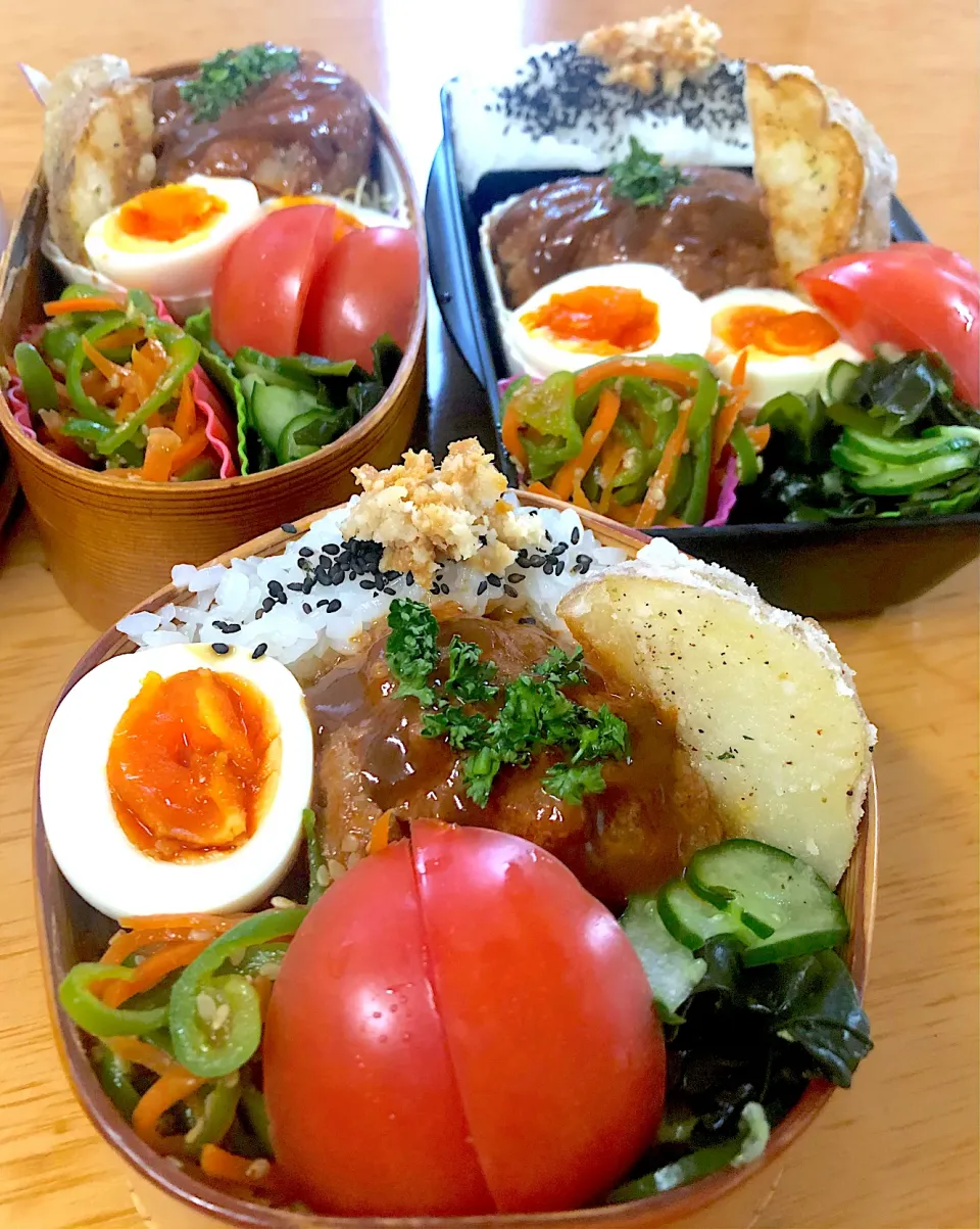 家族お弁当🍱୧⃛(๑⃙⃘◡̈︎๑⃙⃘)୨⃛❤️|ふみぃさん