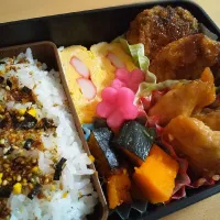 Snapdishの料理写真:2022.03.18夫弁当🌸|あやの。さん