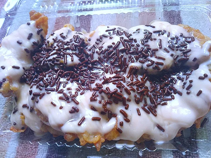 Pisang Geprek Saus Keju coklat|Novitarina Azzahraさん