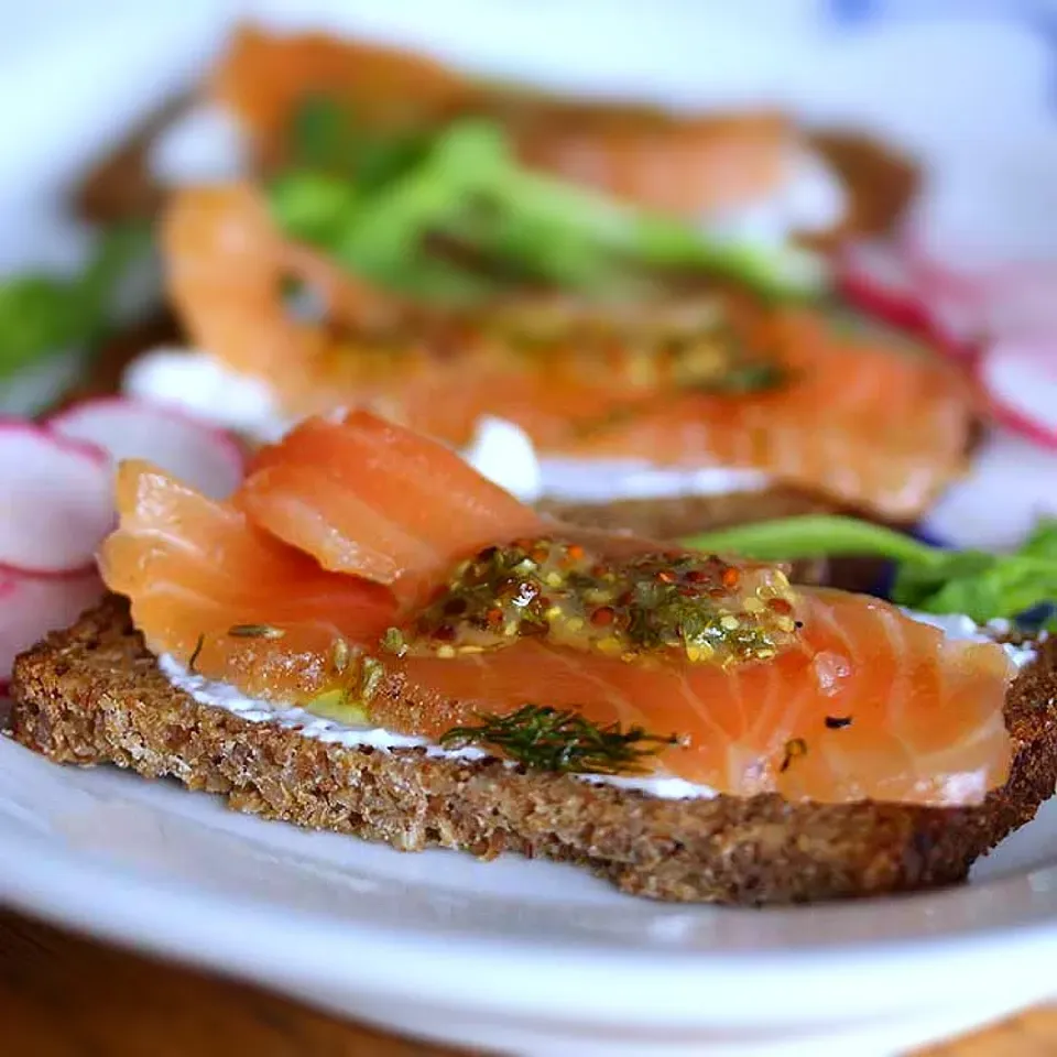 弁当フォックス BentoFox's dish Norwegian cured salmon Gravlax|BentoFoxさん