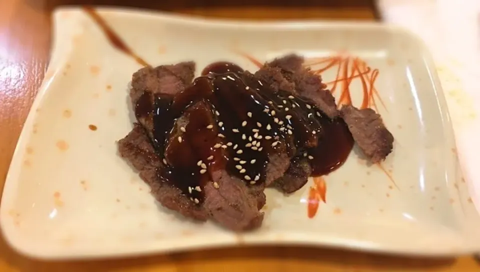 弁当フォックス BentoFox's dish Teriyaki steak strips|BentoFoxさん