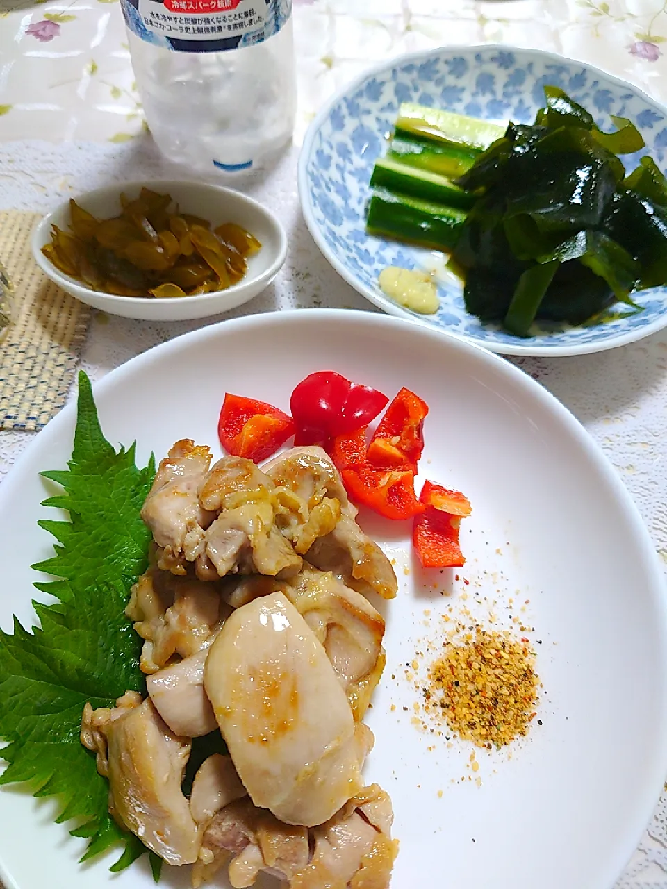 Snapdishの料理写真:今日はとり肉とほりにしさん|🍒ふみりん🍒さん