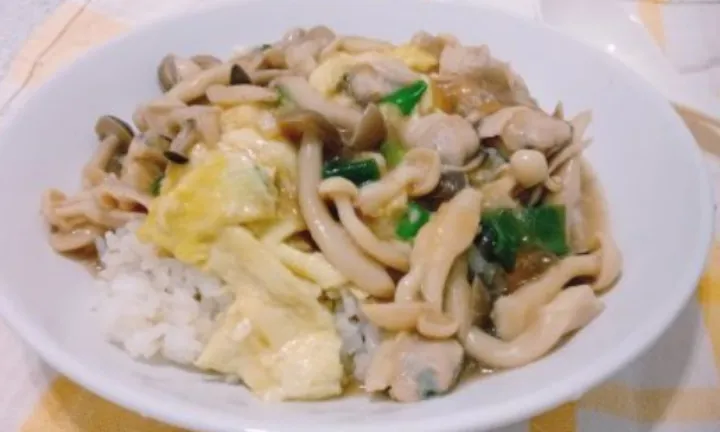 Snapdishの料理写真:Double Mushroom Risotto with Slippery Egg|Wenna Healthy Kitchenさん