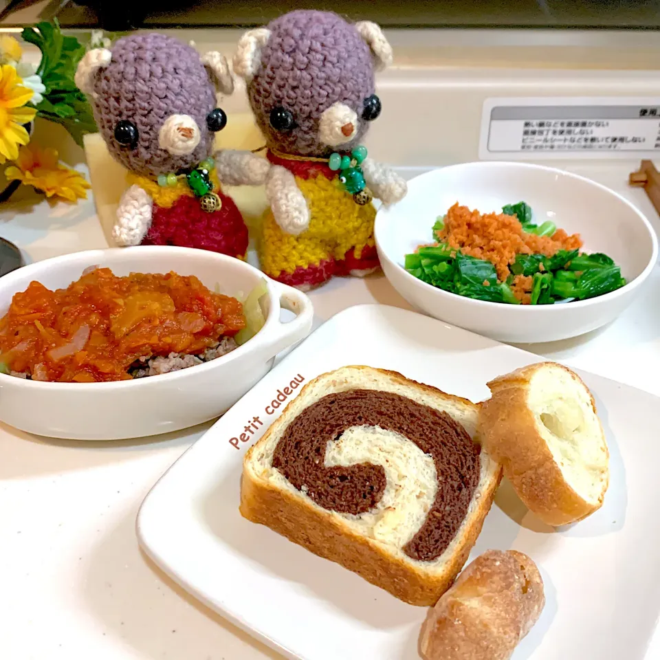 Snapdishの料理写真:朝ごぱん（╹◡╹）|chagashiさん