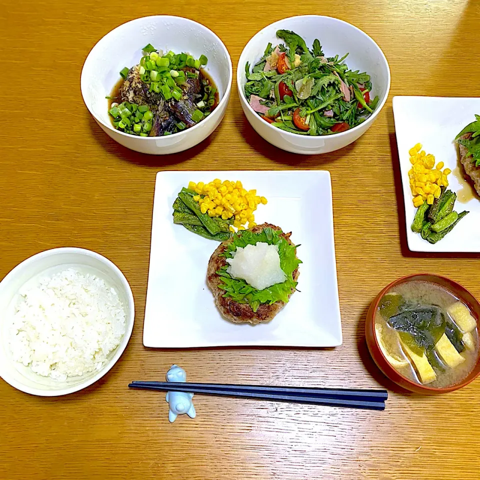 和風おろしそハンバーグ定食|akofoodieさん