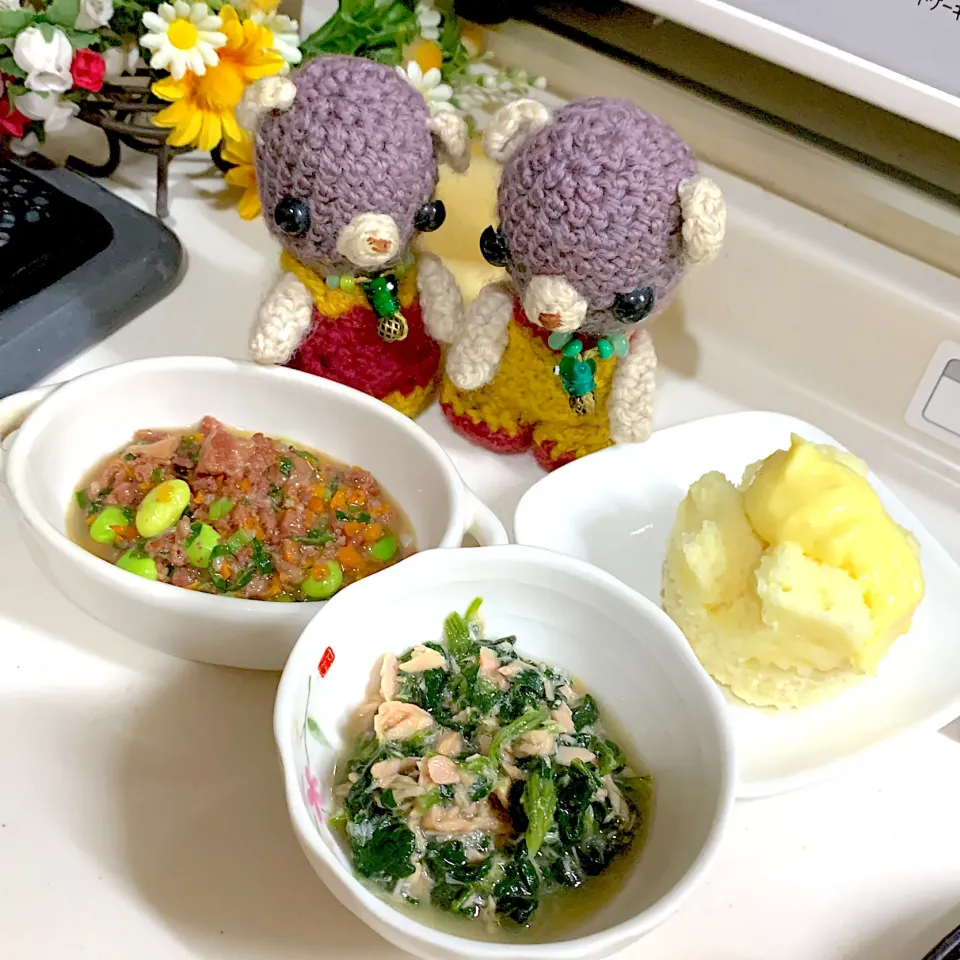 Snapdishの料理写真:お昼蒸しパン（╹◡╹）|chagashiさん