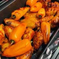 Snapdishの料理写真:バッファローチキンウイング*おつまみ // buffalo chicken wings|Kazumiさん