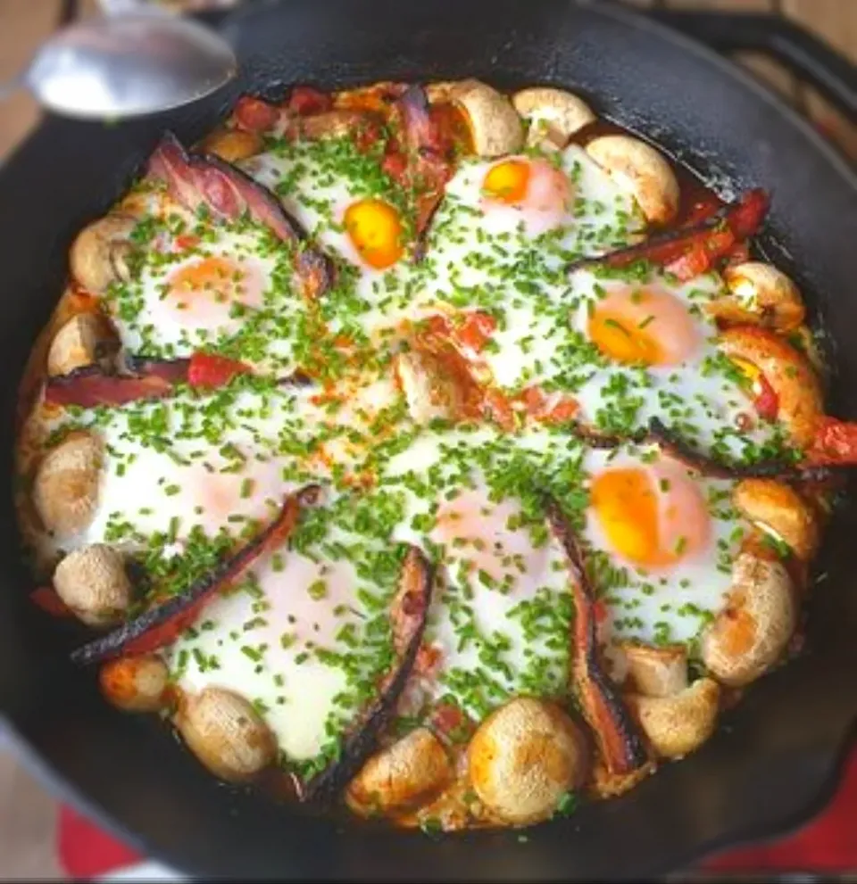 Kika inspired Beacon mushroom chives & egg breakfast meld|BentoFoxさん