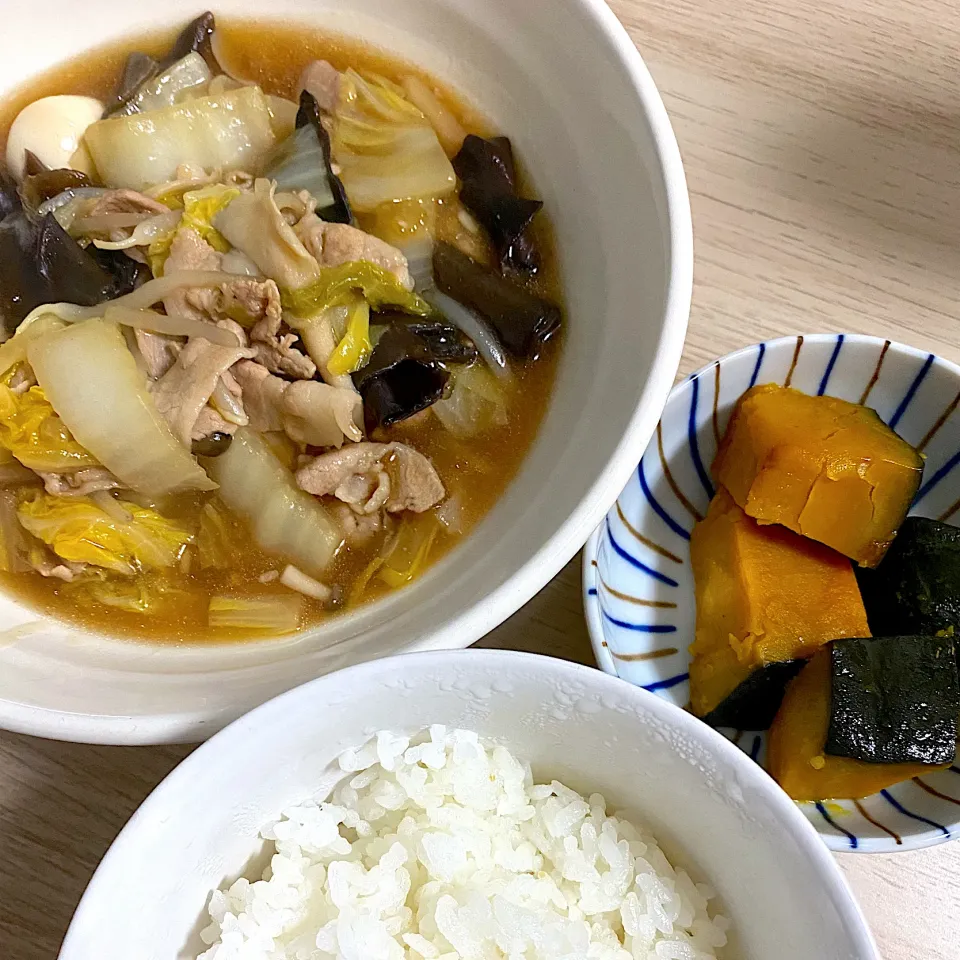 豚肉と白菜のうま煮 ✱ かぼちゃの煮物|Chii🐼🍒さん