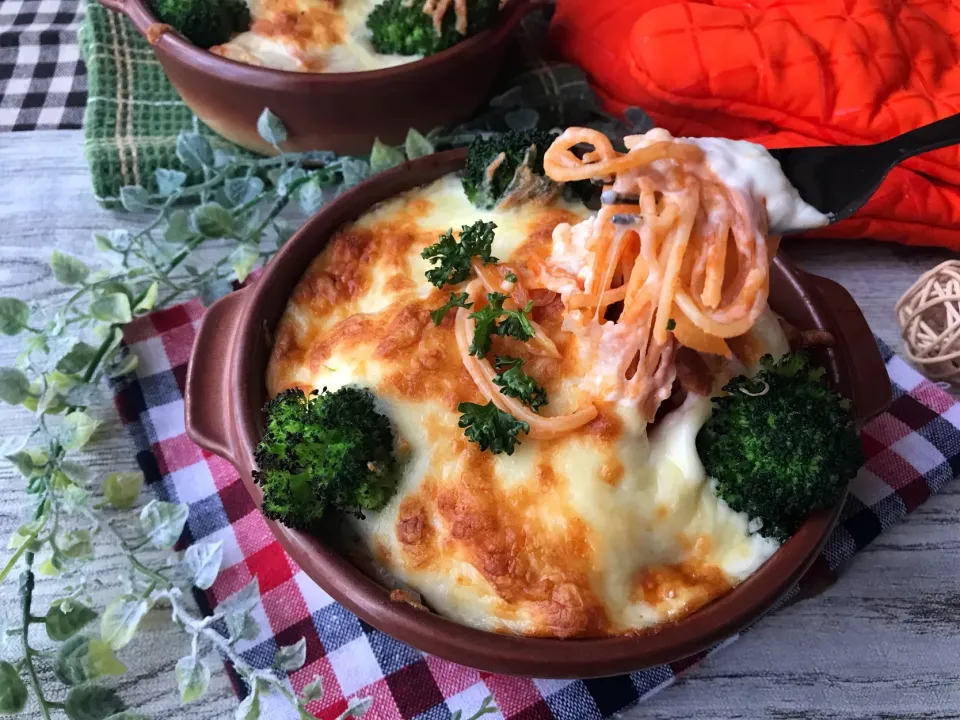 ナポリタングラタン🍝|まなまな♡さん