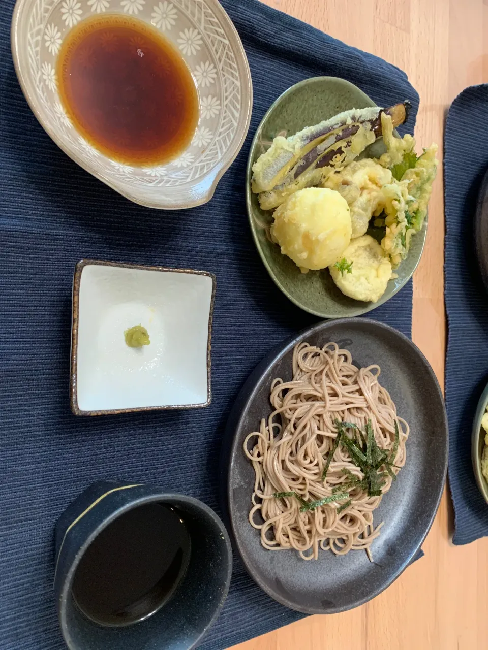 天ぷら　ざる蕎麦|まめさん