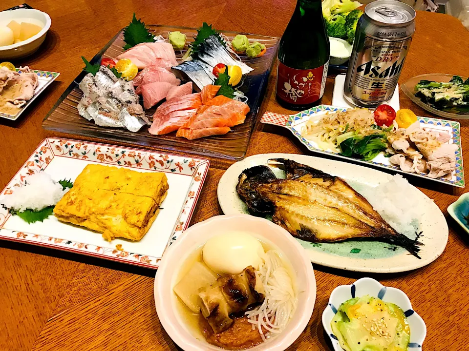 Snapdishの料理写真:日本酒のある夕飯|Emi Mikadoさん