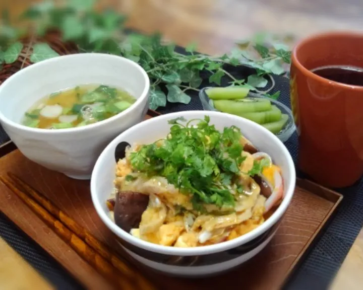 鶏ささみで親子丼|くまちゃんさん