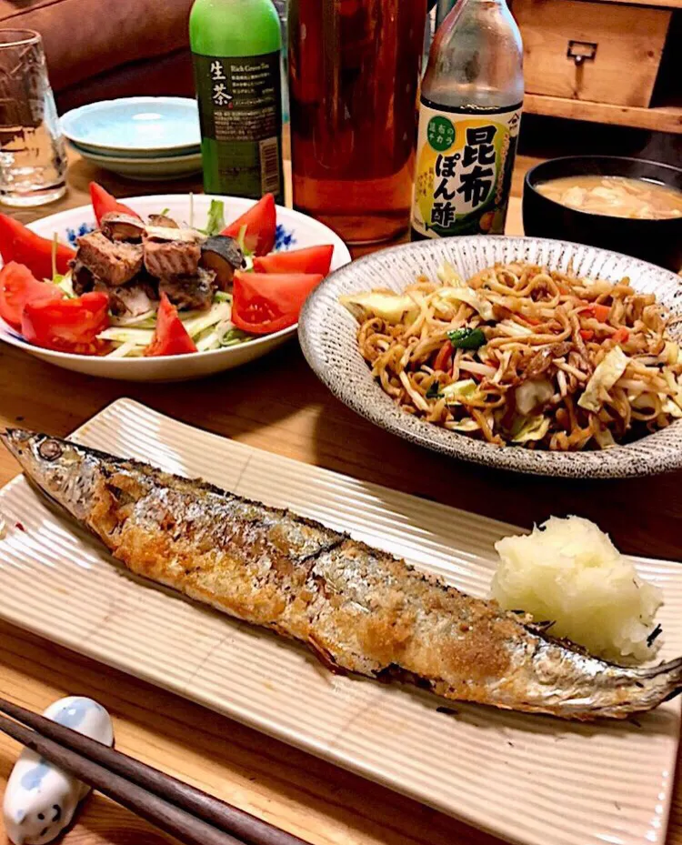 秋刀魚の塩焼き|ガク魁‼︎男飯さん