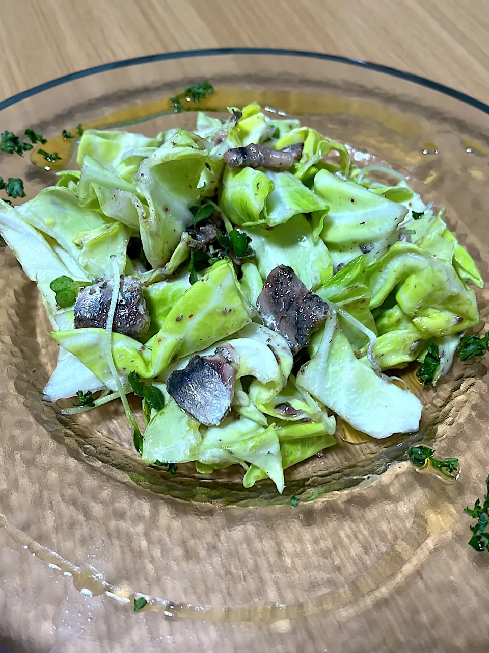 春キャベツとオイルサーディンの簡単サラダ🥗|こうさん