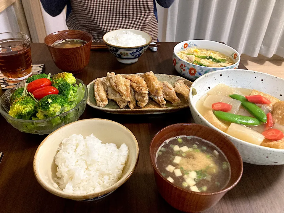 大根煮物とひらめの子の卵とじはお義父さんから♡|satakeさん