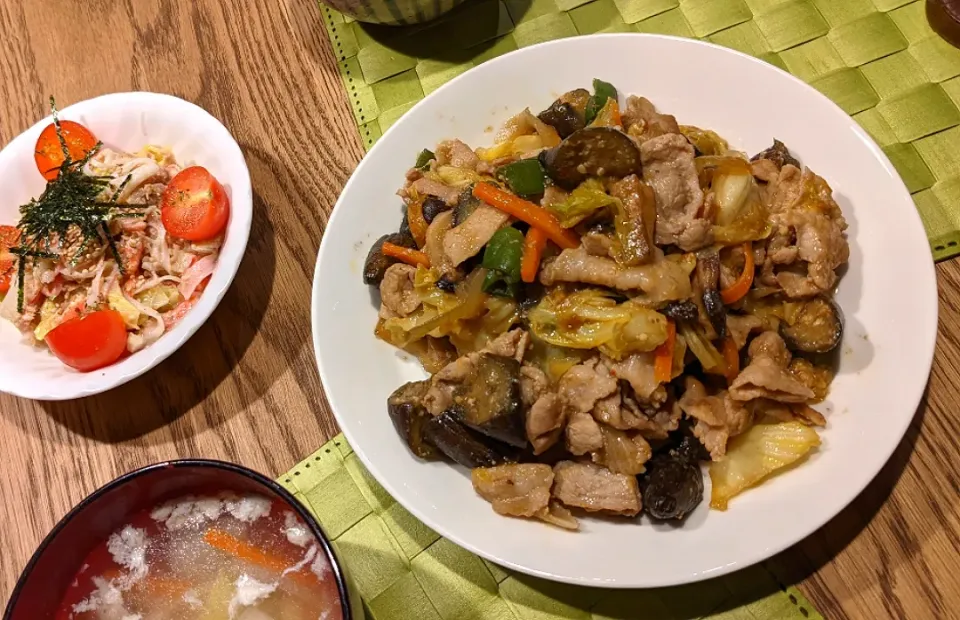 茄子とキャベツの味噌炒め|まみさん