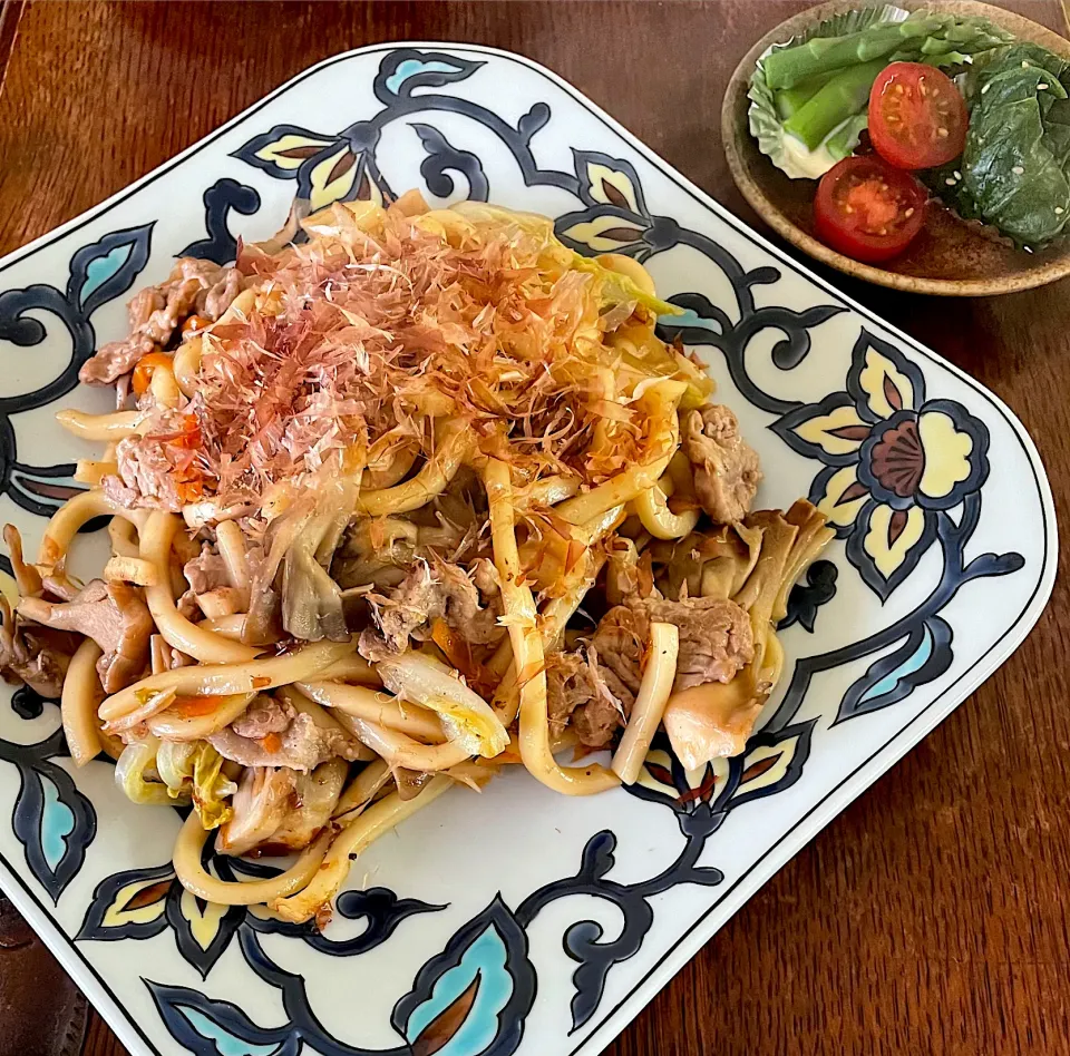 ランチ♯焼うどん|小松菜さん