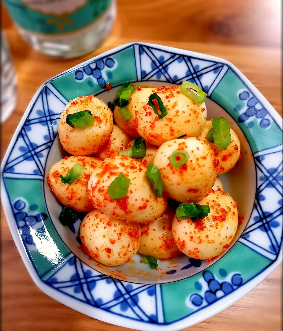 からあげビールさんの料理 簡単おつまみ♪うずらの卵の明太バター醤油炒め|ナオミさん