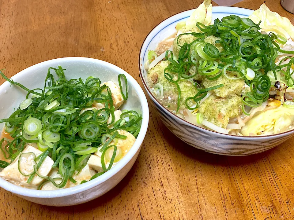 麻雀豆腐丼とラーメン|pakutoさん