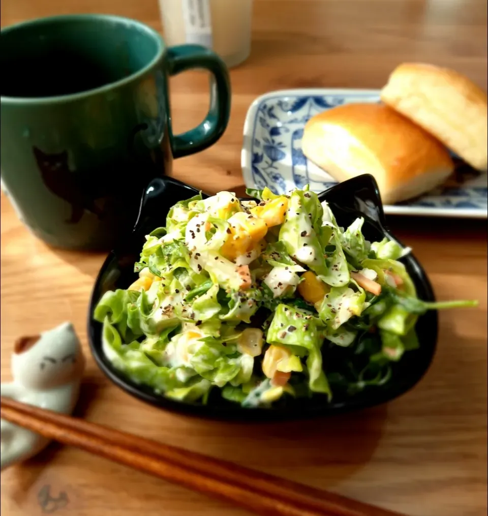 春キャベツでコールスロー
朝ご飯🍴|ナオミさん