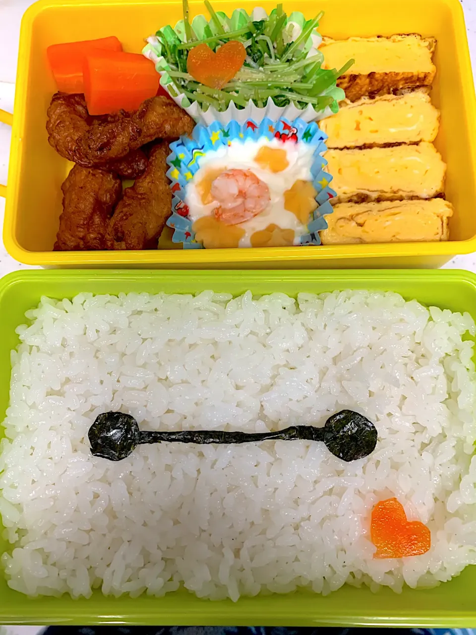 Snapdishの料理写真:キャラ弁 ベイマックス|アクアさん