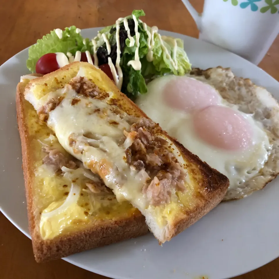 Snapdishの料理写真:ひとりモーニング♪|沖縄「ピロピロ」ライフさん