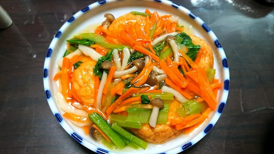 魚河岸揚げの野菜餡掛け|ぽよさん