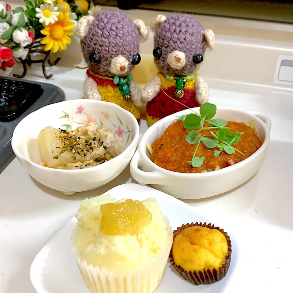 Snapdishの料理写真:朝ごぱん（╹◡╹）|chagashiさん