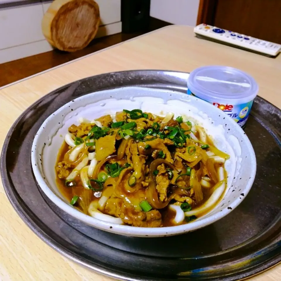 猫舌息子用の自家製冷しカレーうどん。
父のは、アッツアツにする。|ariyo4200さん