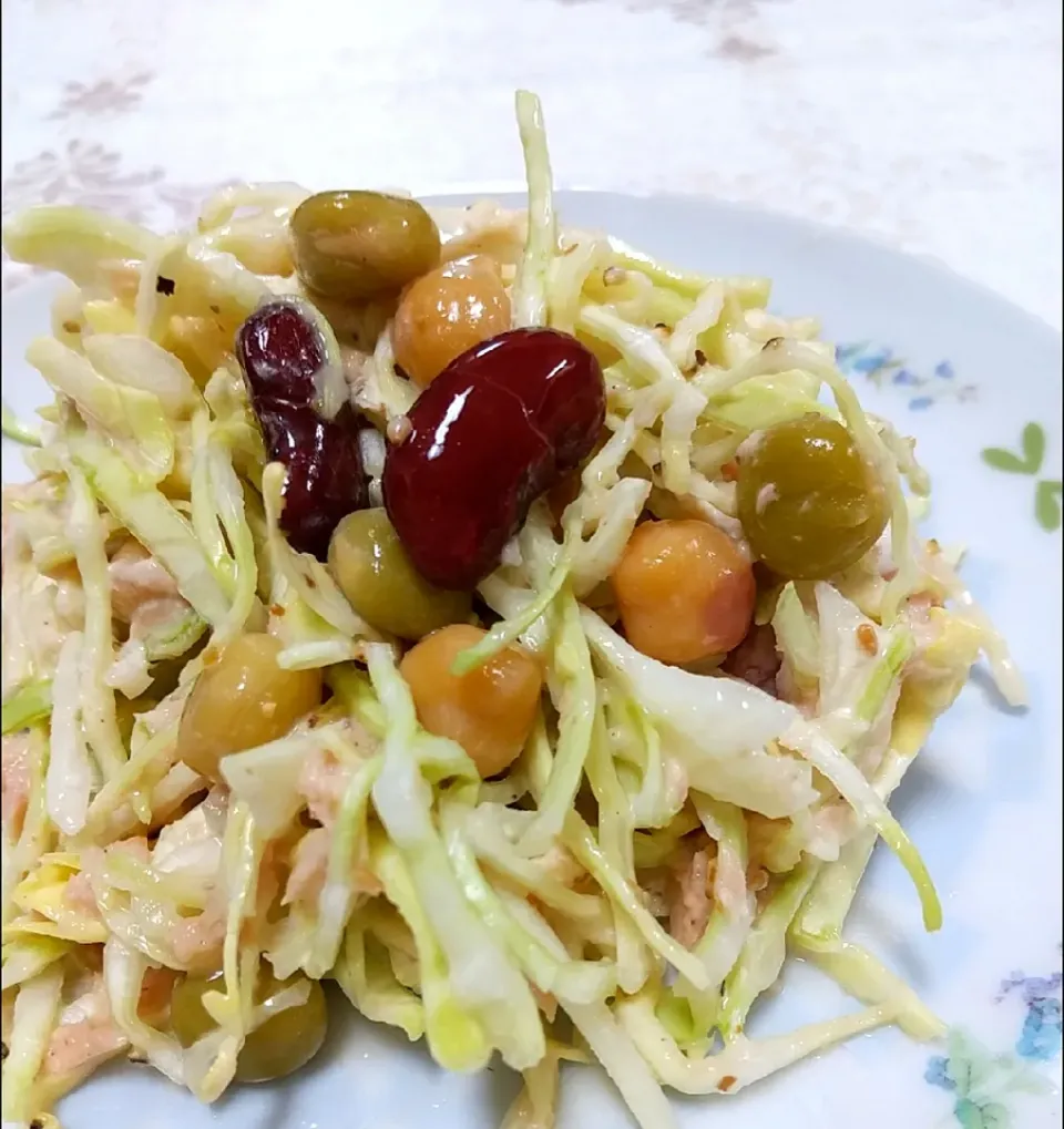 ☆今日の朝ごはん☆　ビーンズサラダ|hamamaさん