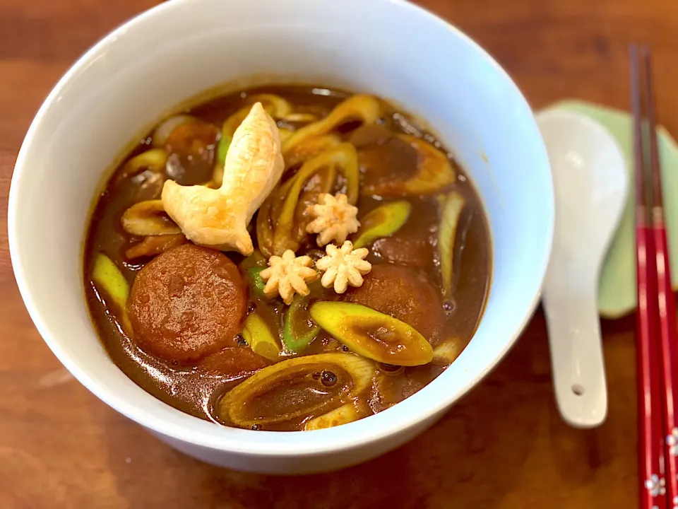 葱たっぷり☆カレーうどん☺︎|まめすけ。さん