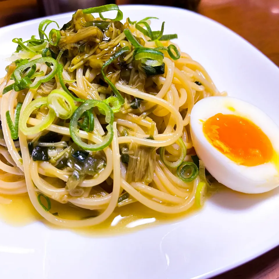 Snapdishの料理写真:【わさびなめ茸パスタ♪】|ristorante_sallyさん