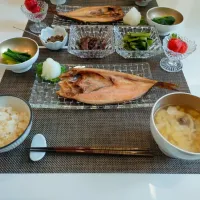 Snapdishの料理写真:ほっけ献立🐟|Rieko Kiyoharaさん