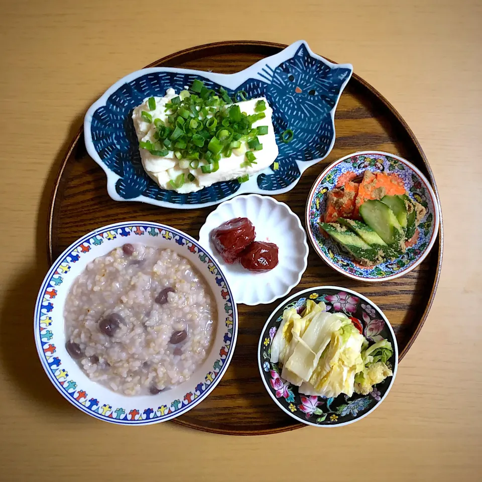 #vegan 
小豆玄米粥|makiko_aさん