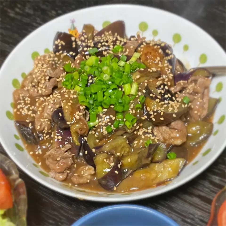 Snapdishの料理写真:豚肉と茄子の照り炒め|ガリ子ちゃん⸜( •⌄• )⸝さん