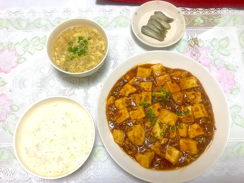 Snapdishの料理写真:麻婆豆腐定食|イシュタール石井さん