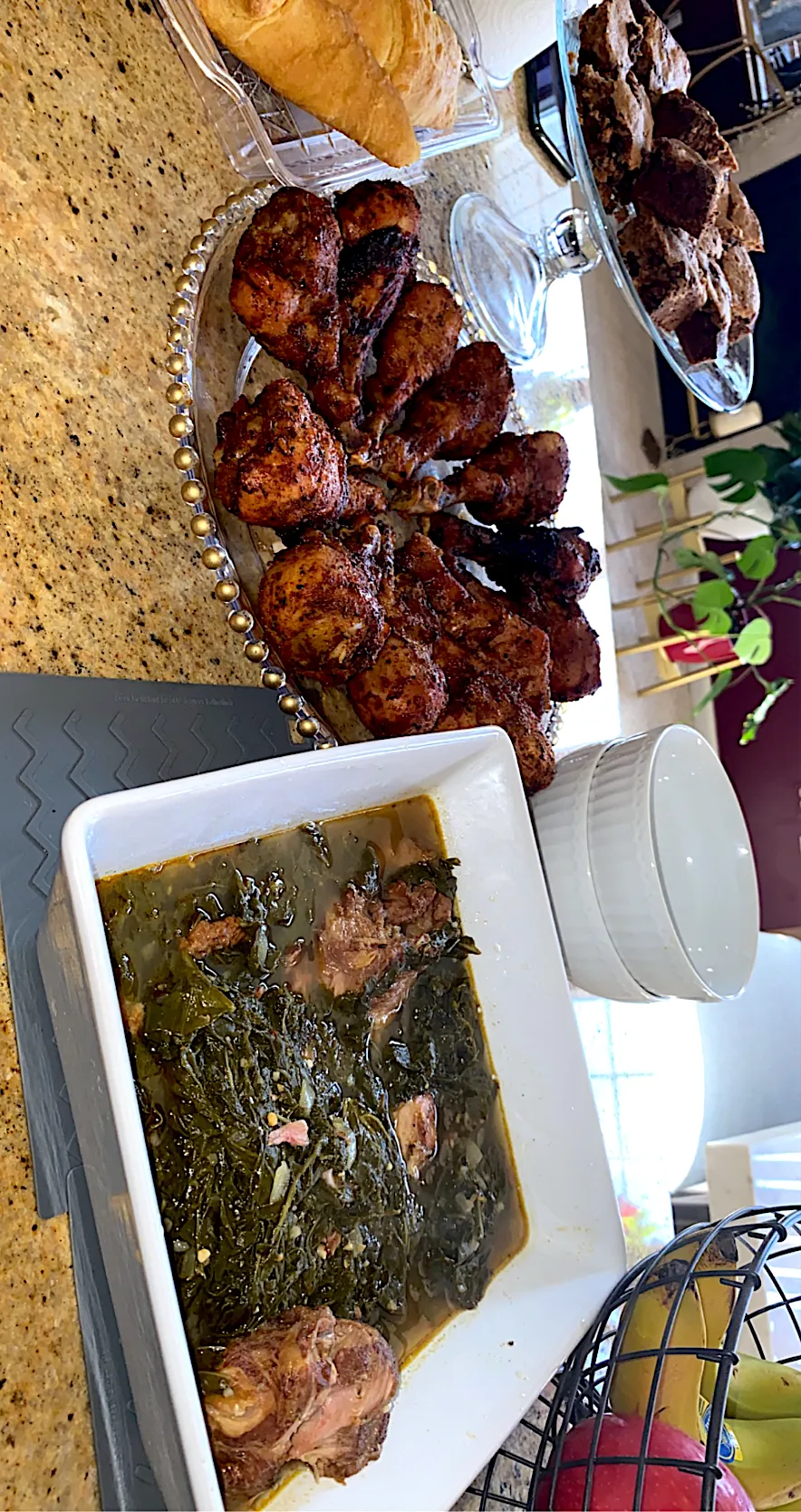 Greens fried and baked chicken|Tawanjaさん