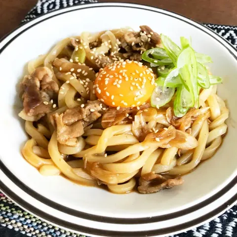 「液みそ 赤だし」を使ってみたSnapdishの料理・レシピ写真:レンジで！濃厚みそだれうどん