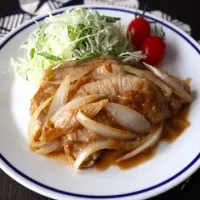 豚肉のしょうが焼き梅ぽん酢風味|ヤマサ醤油公式アカウントさん