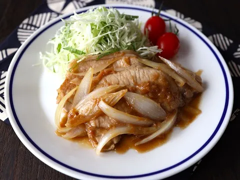 豚肉のしょうが焼き梅ぽん酢風味|ヤマサ醤油公式アカウントさん