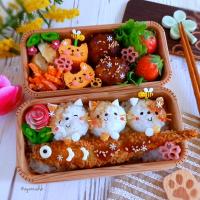 ネコちゃん’sおにぎり弁当
🐱😽😼
お魚🐟️GETできました♪