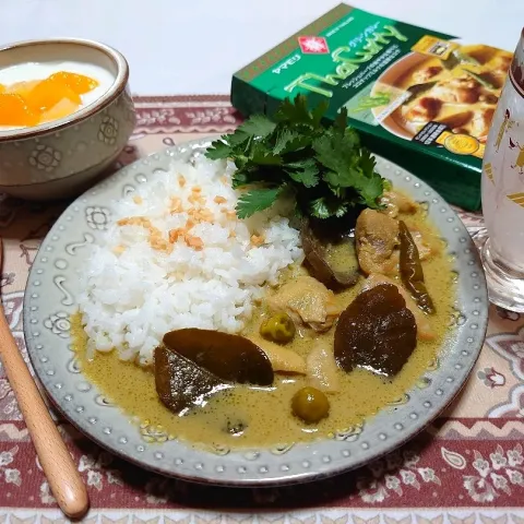 「タイカレー　グリーン」を使ってみたSnapdishの料理・レシピ写真:❁タイカレー グリーン
❁フルーツヨーグルト